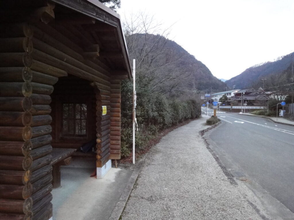 Covered bus stop along National Route 379