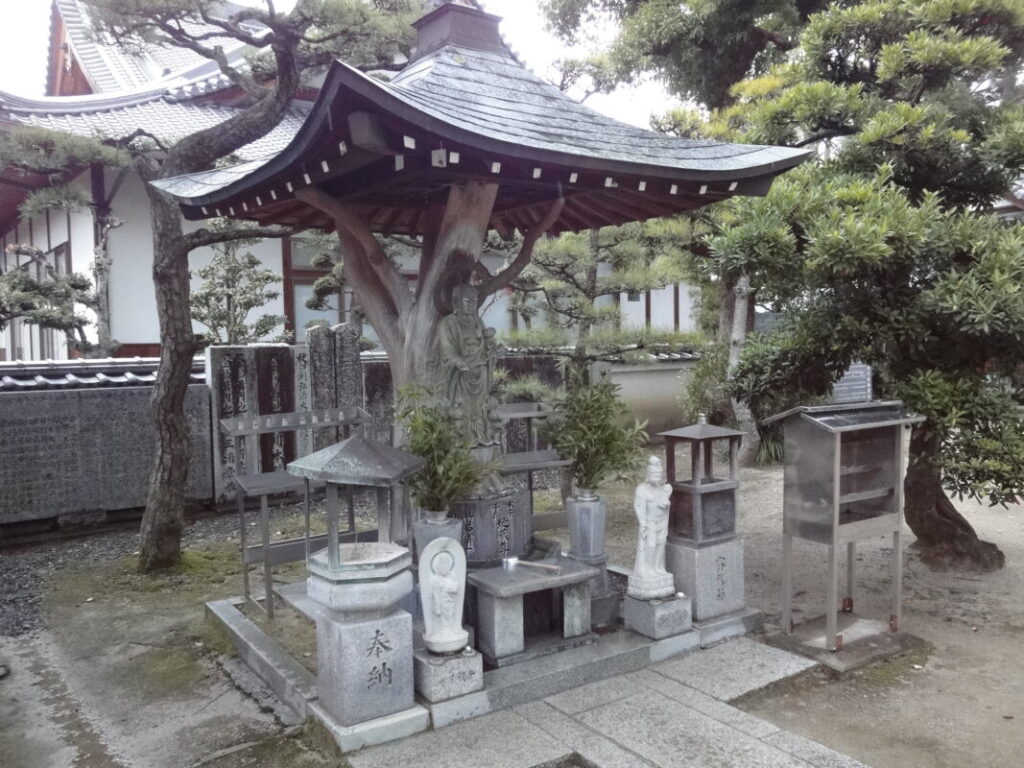 Temple hall at Sairinji built around a dead tree trunk