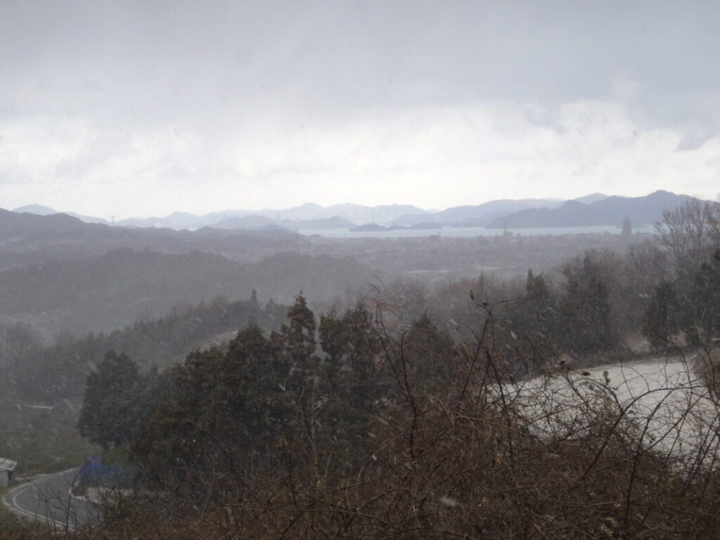 View from the mountain trail to Senyuji Temple